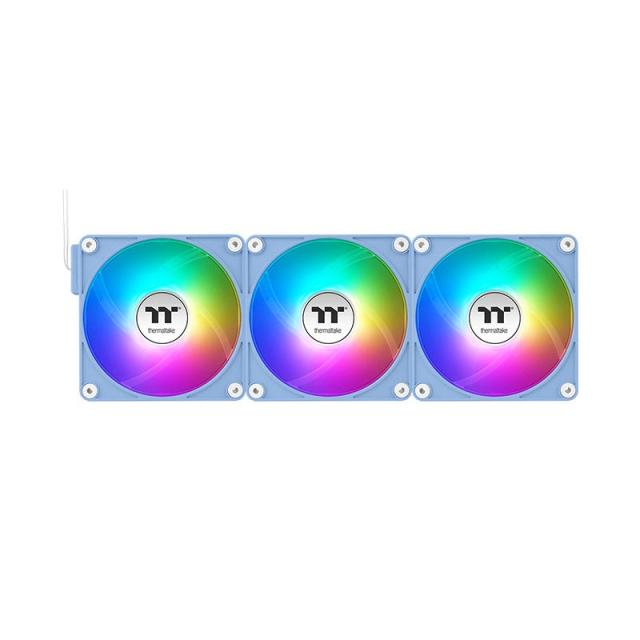 Thermaltake - CL-F196-PL12BU-A sistema de refrigeración para ordenador Carcasa del ordenador Ventilador 12 cm Azul 3 pieza(s)