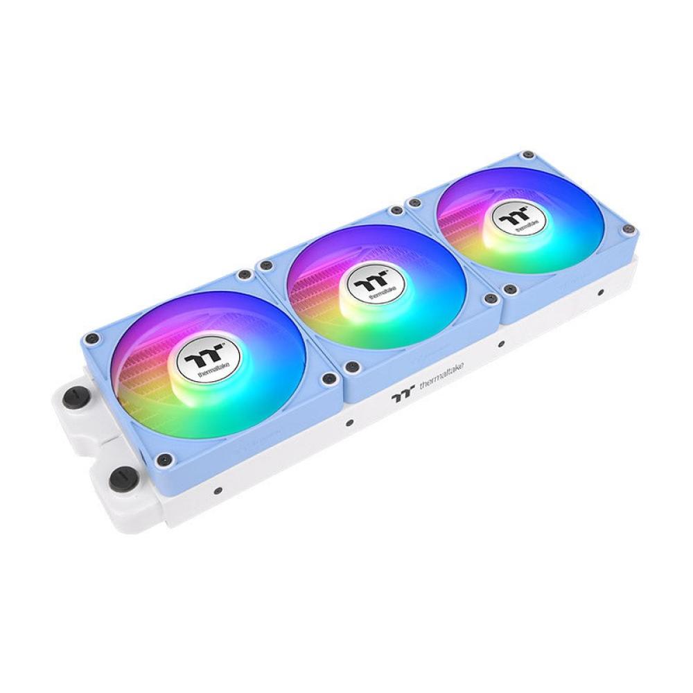 Thermaltake - CL-F196-PL12BU-A sistema de refrigeración para ordenador Carcasa del ordenador Ventilador 12 cm Azul 3 pieza(s)