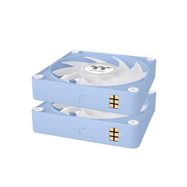 Thermaltake - CL-F196-PL12BU-A sistema de refrigeración para ordenador Carcasa del ordenador Ventilador 12 cm Azul 3 pieza(s)