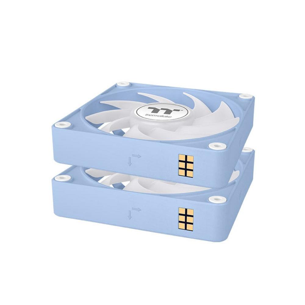 Thermaltake - CL-F196-PL12BU-A sistema de refrigeración para ordenador Carcasa del ordenador Ventilador 12 cm Azul 3 pieza(s)