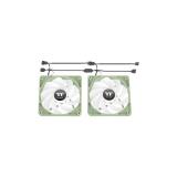 Thermaltake - Matcha Green CT120 Carcasa del ordenador Ventilador 12 cm Gris 2 pieza(s) - CL-F202-PL12BU-A
