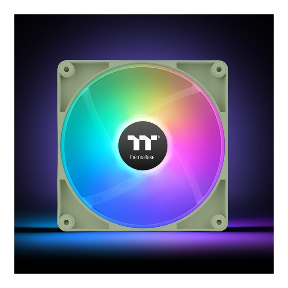 Thermaltake - Matcha Green CT120 Carcasa del ordenador Ventilador 12 cm Verde, Blanco 2 pieza(s)