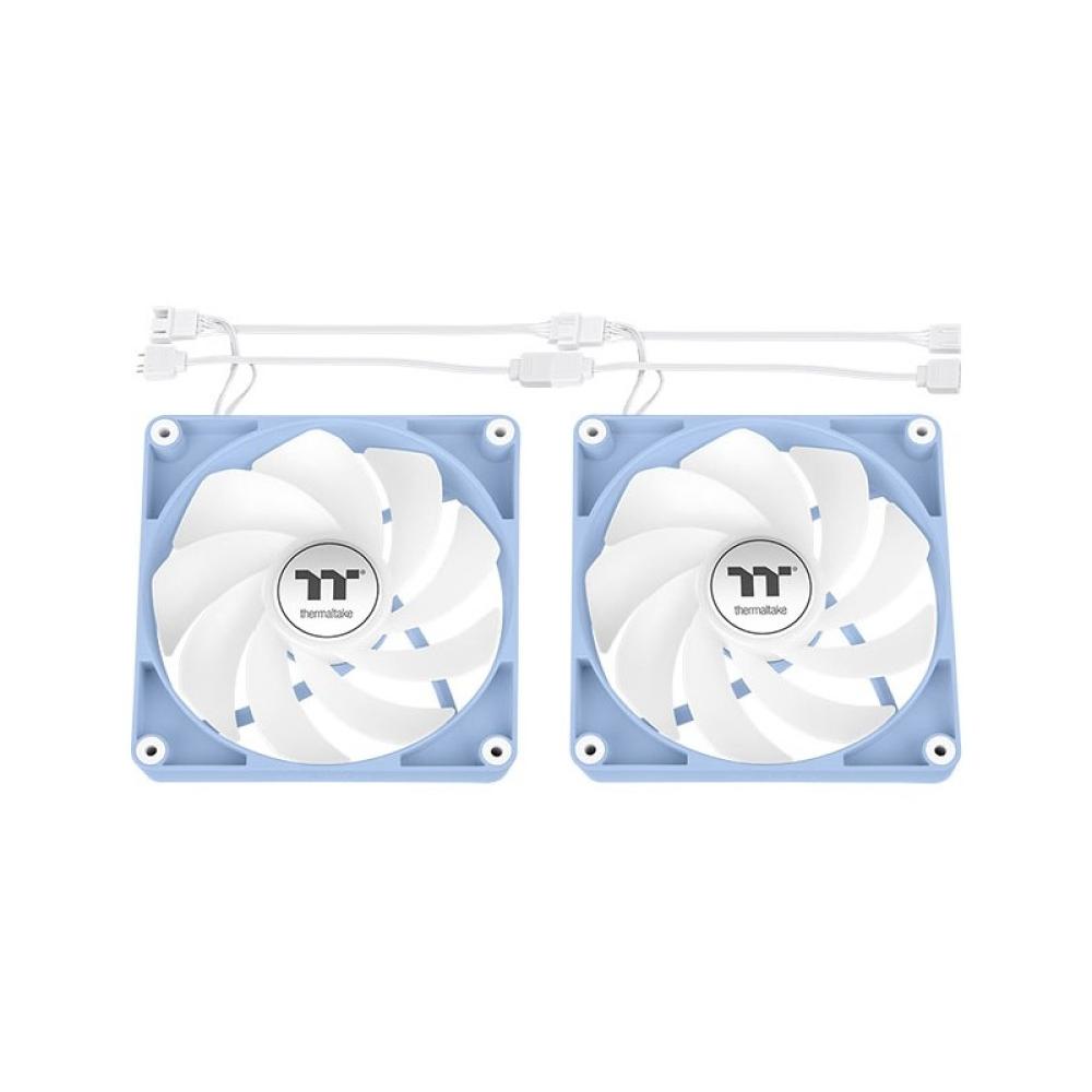 Thermaltake - Fan Hydrangea Blue CT120 Carcasa del ordenador Ventilador 12 cm Azul, Blanco 2 pieza(s)