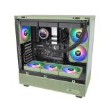 Thermaltake - CL-F196-PL12MG-A sistema de refrigeración para ordenador Carcasa del ordenador Ventilador 12 cm Verde 3 pieza(s)