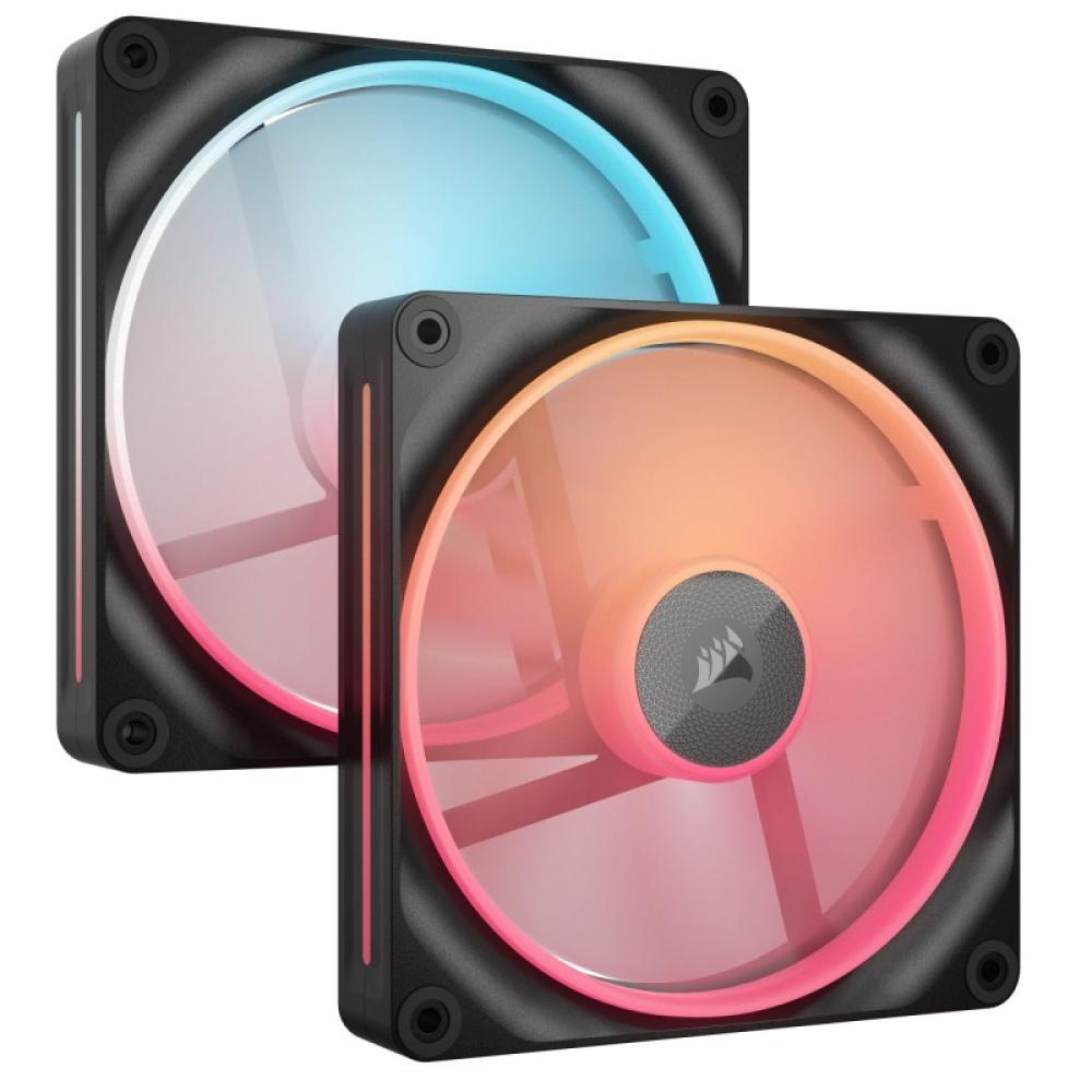 Corsair - iCUE LINK LX140-R RGB Carcasa del ordenador Ventilador 14 cm Negro 2 pieza(s)