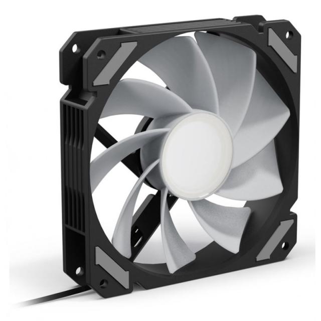 Sharkoon - SHARK Mirror RGB PWM REVERSE Carcasa del ordenador Ventilador 12 cm Negro 1 pieza(s)