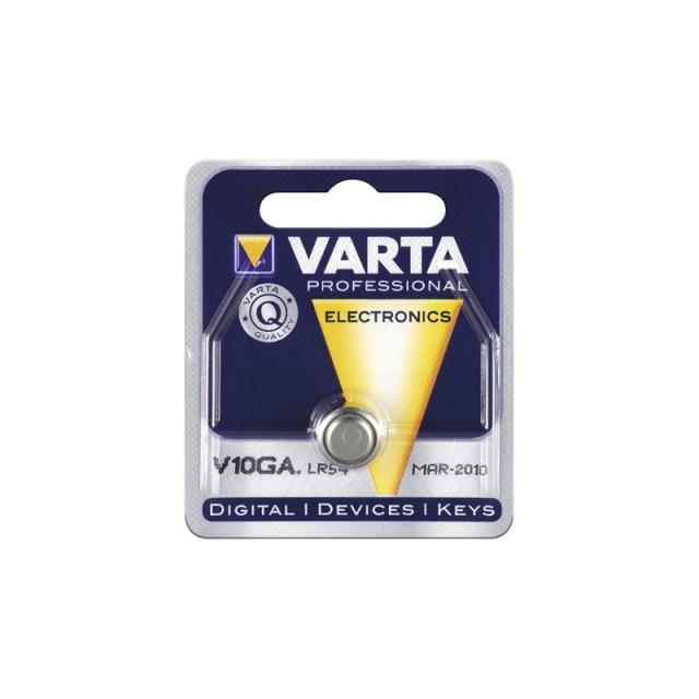 Varta - LR54/AG10/V10GA (4274) 1BL Batería de un solo uso SR54 Alcalino