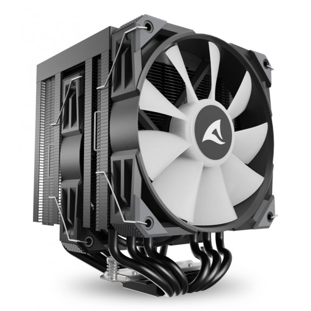Sharkoon - A60 RGB Procesador Refrigerador de aire 12 cm Negro 1 pieza(s)