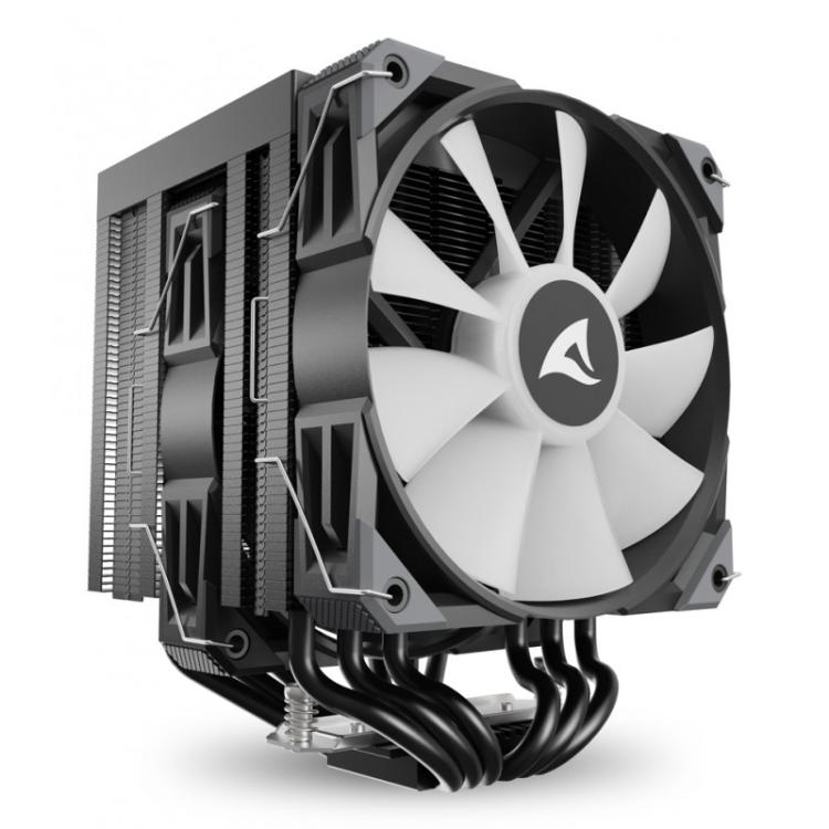 Sharkoon - A60 RGB Procesador Refrigerador de aire 12 cm Negro 1 pieza(s)