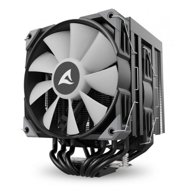 Sharkoon - A60 RGB Procesador Refrigerador de aire 12 cm Negro 1 pieza(s)