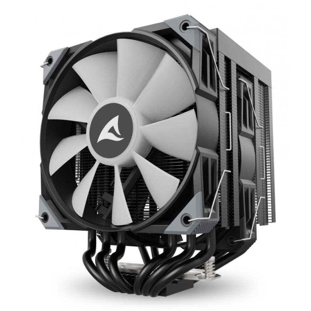 Sharkoon - A60 RGB Procesador Refrigerador de aire 12 cm Negro 1 pieza(s)