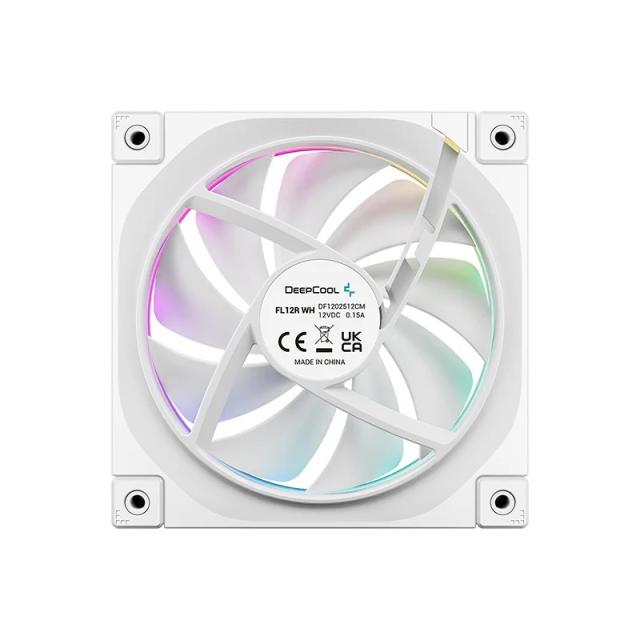DeepCool - FL12R Carcasa del ordenador Ventilador 12 cm Blanco 1 pieza(s)