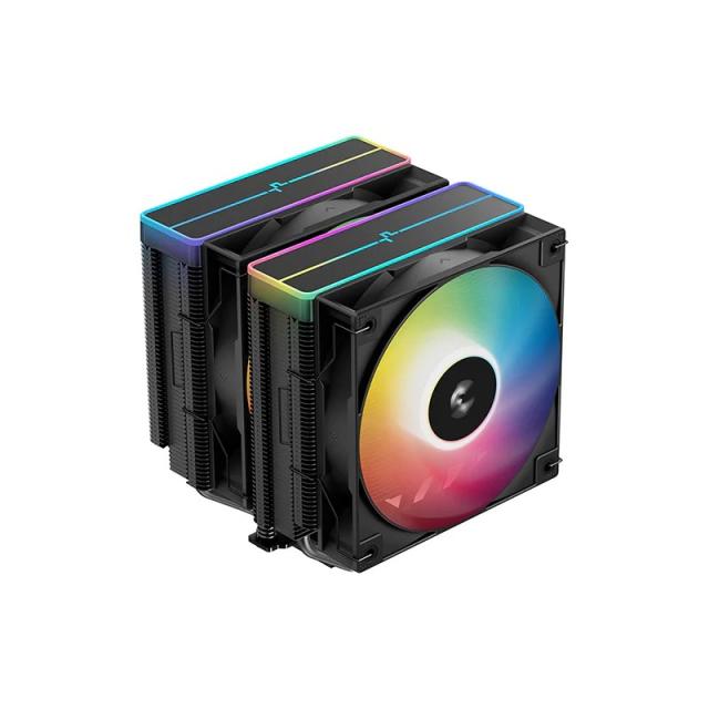 DeepCool - AG620 BK ARGB V2 Conjunto de chips, Placa base Refrigerador de aire 12 cm Negro 1 pieza(s)