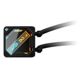 GIGABYTE - GAMING 240 Refrigeración Líquida para CPU - 2x120mm Ventiladores ARGB, mecanismo de enclavamiento deslizante, DAISY-C