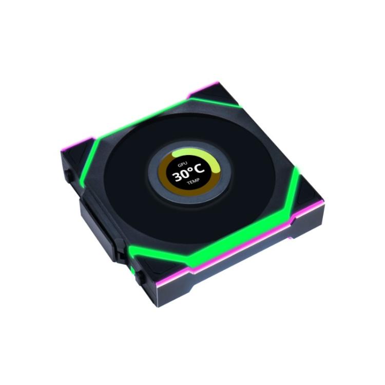 Lian Li - UNI FAN SL Wireless LCD 120 Carcasa del ordenador Ventilador 12 cm Negro 1 pieza(s)