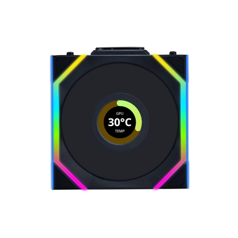 Lian Li - UNI FAN SL Wireless LCD 120 Carcasa del ordenador Ventilador 12 cm Negro 1 pieza(s)