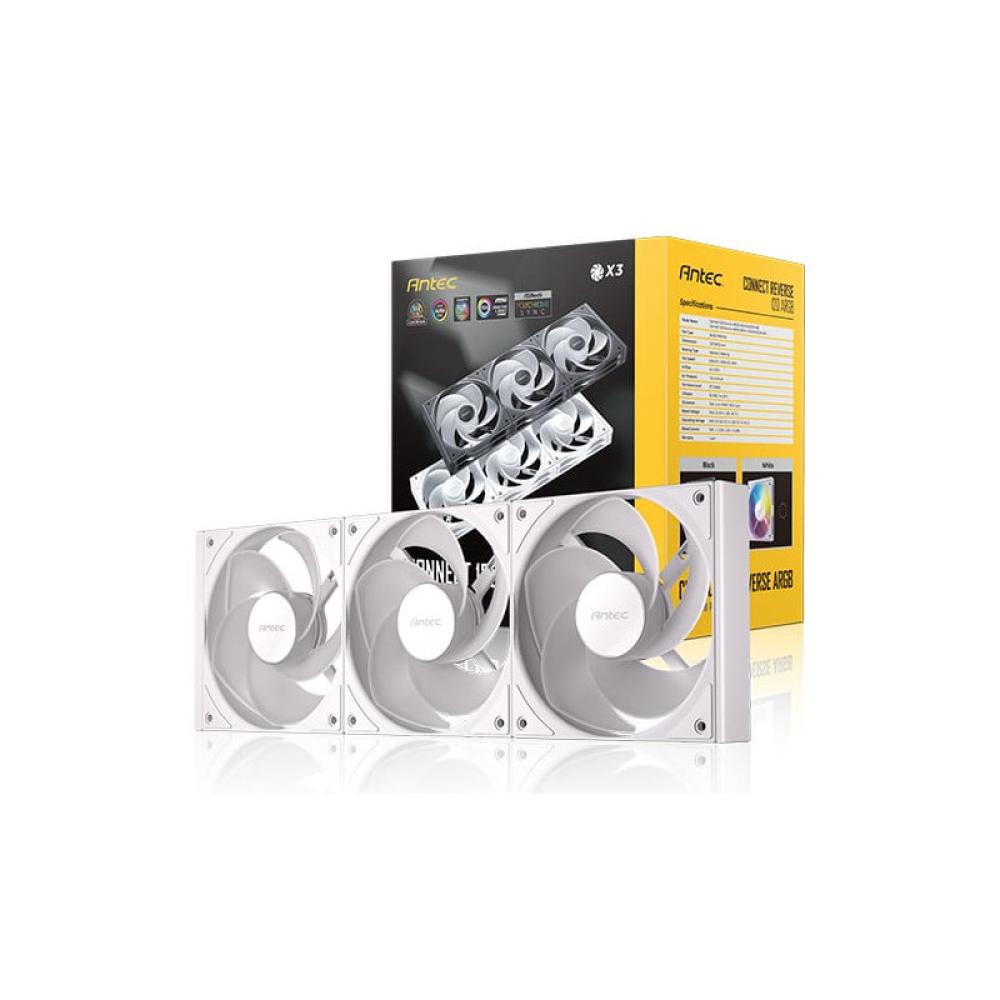 Antec - C120R ARGB White_3PK Carcasa del ordenador Ventilador 12 cm Blanco 3 pieza(s)