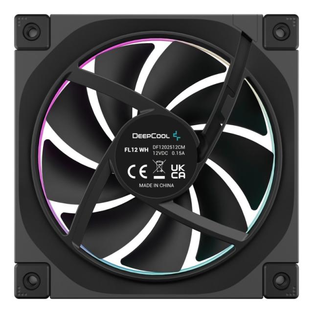 DeepCool - FL12-3 in 1 Carcasa del ordenador Ventilador 12 cm Negro 3 pieza(s)