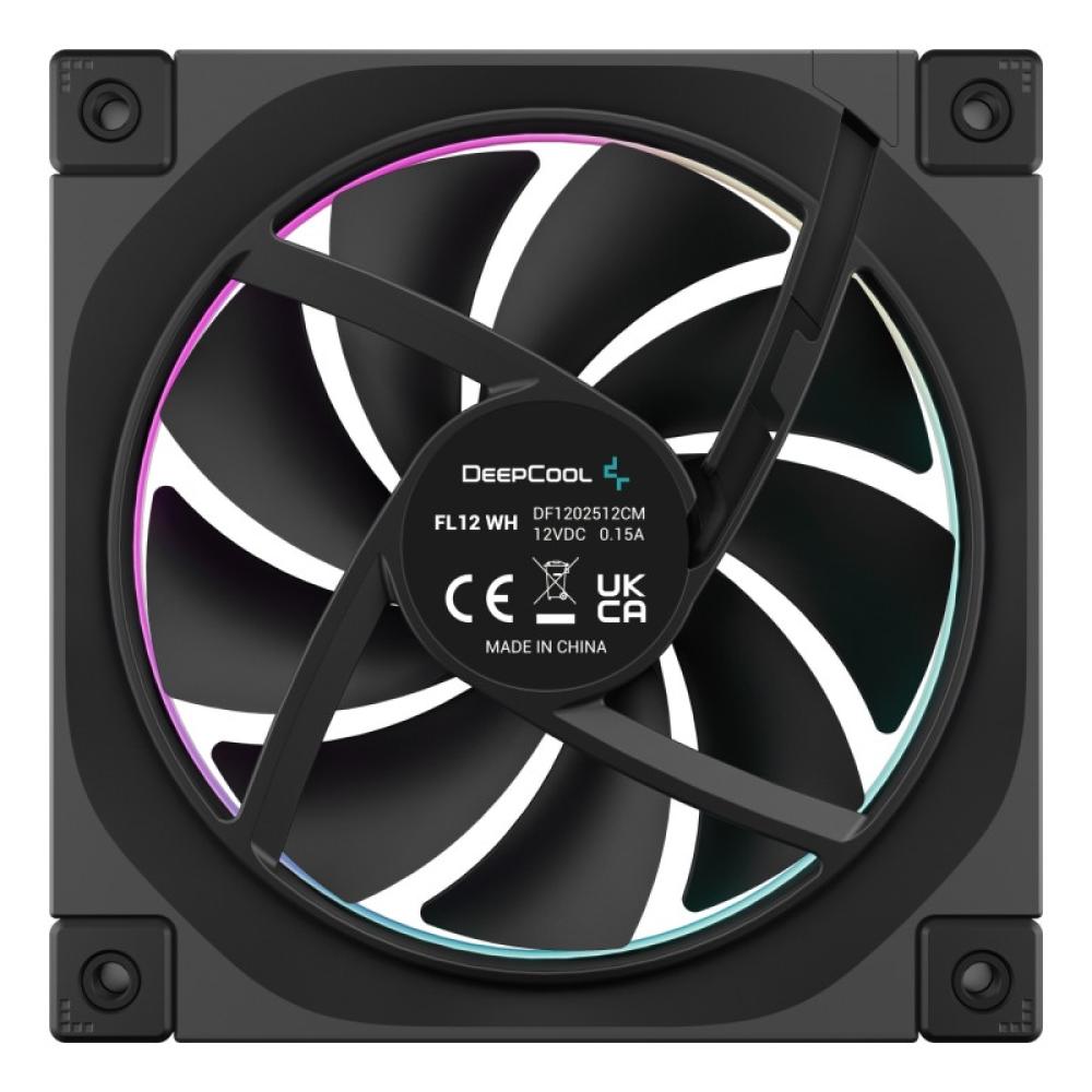 DeepCool - FL12-3 in 1 Carcasa del ordenador Ventilador 12 cm Negro 3 pieza(s)