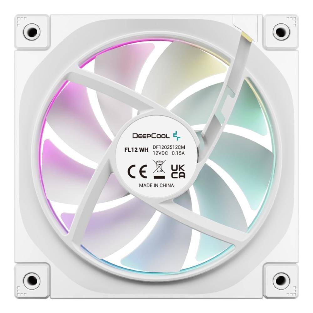 DeepCool - FL12 WH-3 in 1 Carcasa del ordenador Ventilador 12 cm Blanco 3 pieza(s)