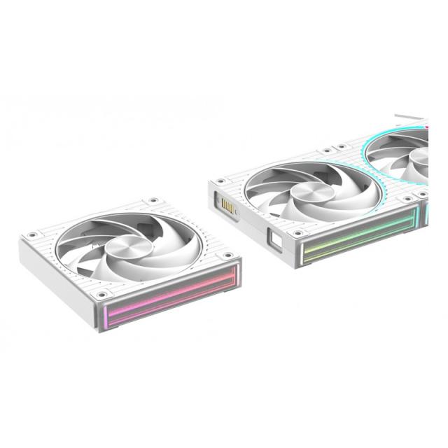 Zalman - ZM-DF120 WHITE sistema de refrigeración para ordenador Placa base Ventilador 12,4 cm Blanco 1 pieza(s)