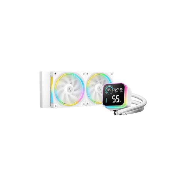 DeepCool - LQ240 White Procesador Kit de refrigeración líquida 12 cm Blanco 1 pieza(s)