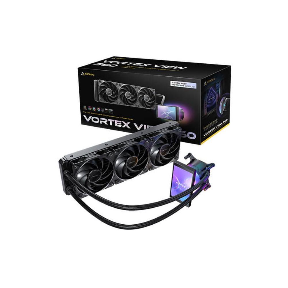 Antec - VORTEX VIEW 360 Procesador Sistema de refrigeración líquida todo en uno 12 cm Negro 1 pieza(s)