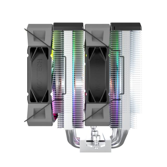 Montech - NX600 ARGB Procesador Refrigerador de aire 12 cm Negro 1 pieza(s)