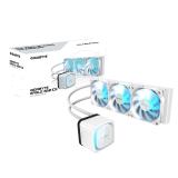 GIGABYTE - EAGLE 360 ICE Refrigeración Líquida para CPU - 3x120mm Ventiladores ARGB, pantalla LCD a color, DAISY-CHAIN, Compatib