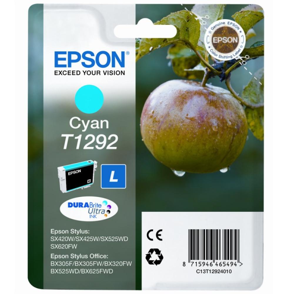 Epson - Apple Singlepack Cyan T1292 DURABrite Ultra Ink
