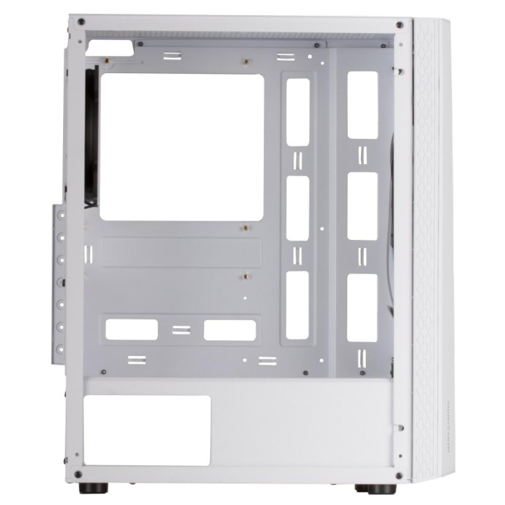 Mars Gaming - MC-ART Blanco, Caja PC Gaming ATX, Doble Cristal Templado Dibujable, ARGB 12 Modos, Ventilador 12 cm