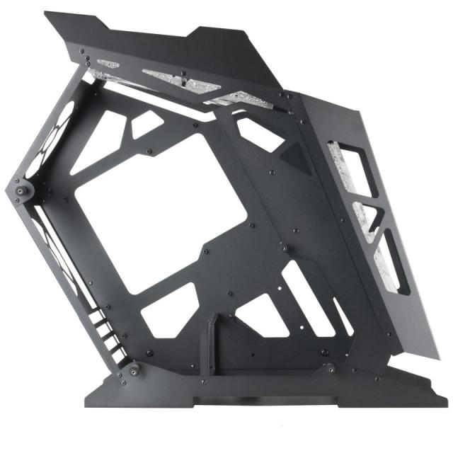 Mars Gaming - MC61, Caja PC Gaming Compacta Micro-ATX, 4 Ventiladores 12cm, ARGB Chroma, Doble Ventana Cristal Templado, Negro