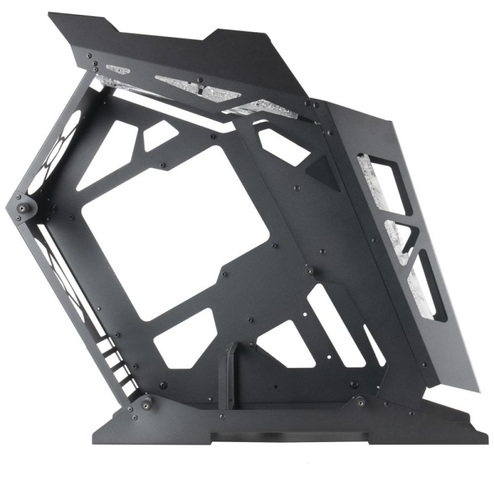 Mars Gaming - MC61, Caja PC Gaming Compacta Micro-ATX, 4 Ventiladores 12cm, ARGB Chroma, Doble Ventana Cristal Templado, Negro