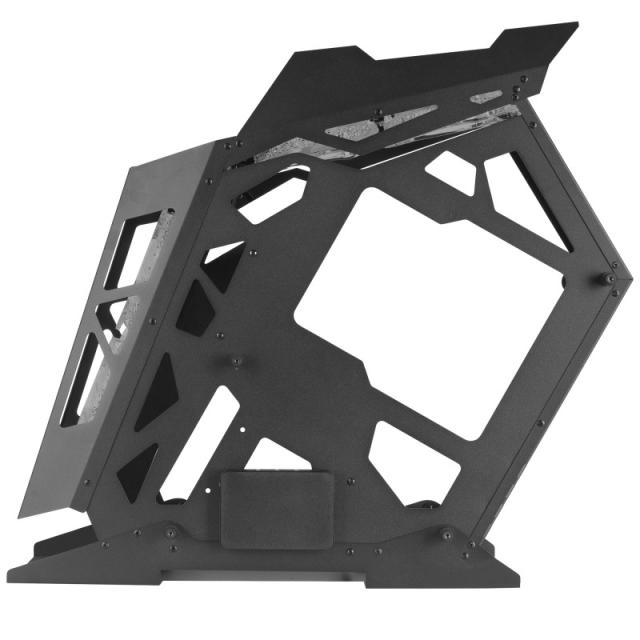 Mars Gaming - MC61, Caja PC Gaming Compacta Micro-ATX, 4 Ventiladores 12cm, ARGB Chroma, Doble Ventana Cristal Templado, Negro