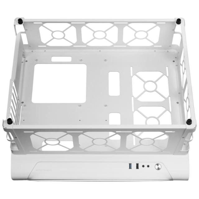 Mars Gaming - MCB, Caja PC Gaming ATX XL, Edición Custom Premium, Estructura Modular Doble Cámara, Blanco