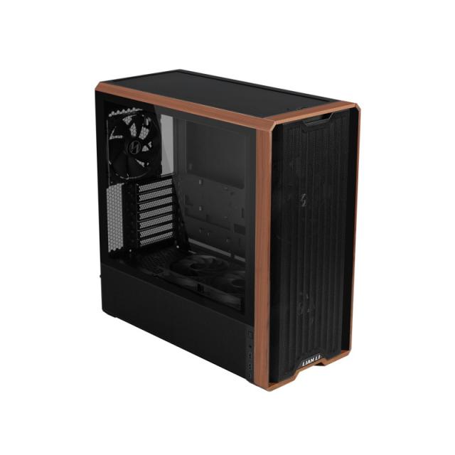 Lian Li - Lancool LAN217X carcasa de ordenador Midi Tower Negro, Madera