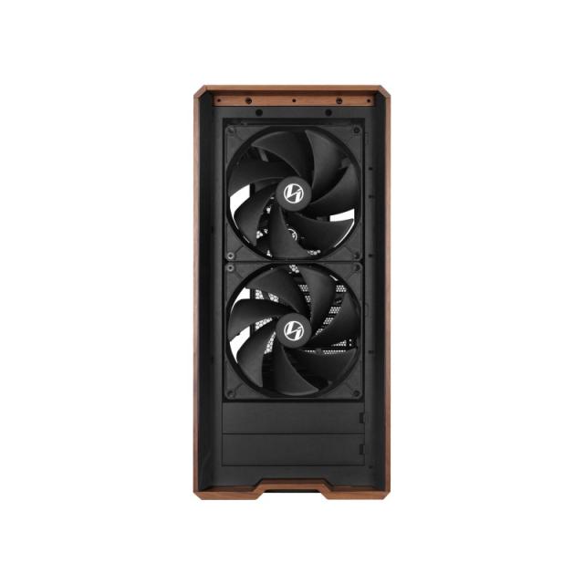 Lian Li - Lancool LAN217X carcasa de ordenador Midi Tower Negro, Madera