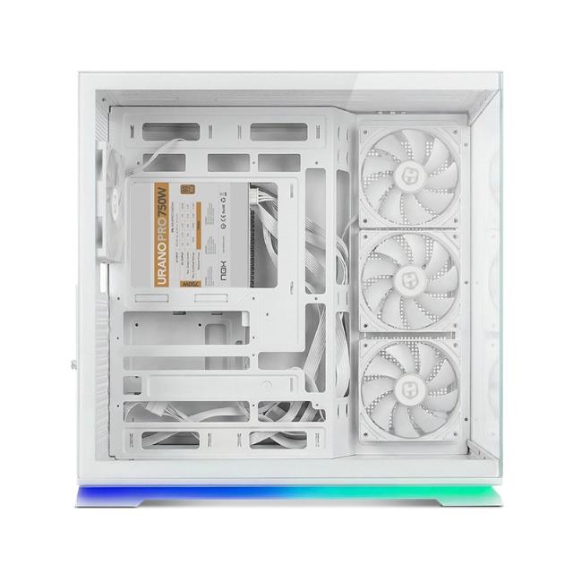 NOX - Hummer GALAXY/ Semitorre ATX compacta tira ARGB Ne - NXHUMMERGALAXYWH