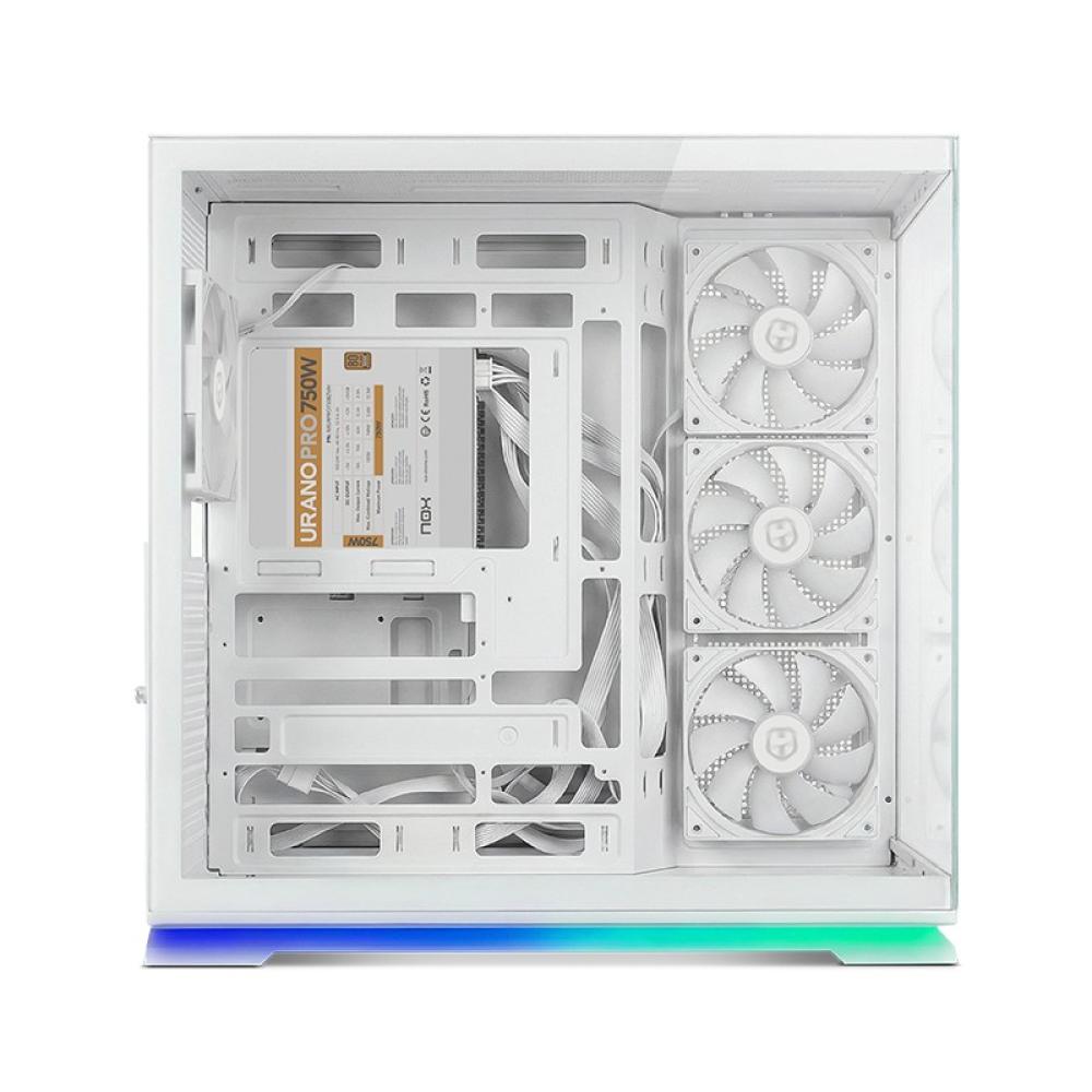 NOX - Hummer GALAXY/ Semitorre ATX compacta tira ARGB Ne - NXHUMMERGALAXYWH