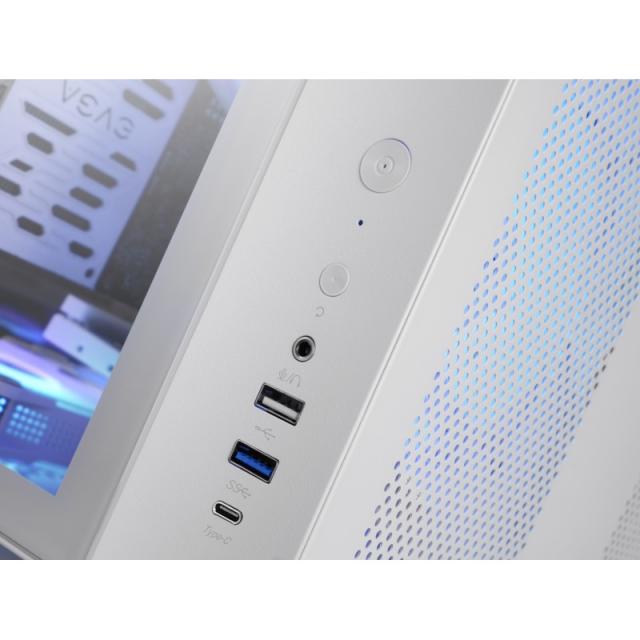 Mars Gaming - MC-CURVW Midi Tower Negro, Blanco