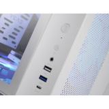 Mars Gaming - MC-CURVW Midi Tower Negro, Blanco