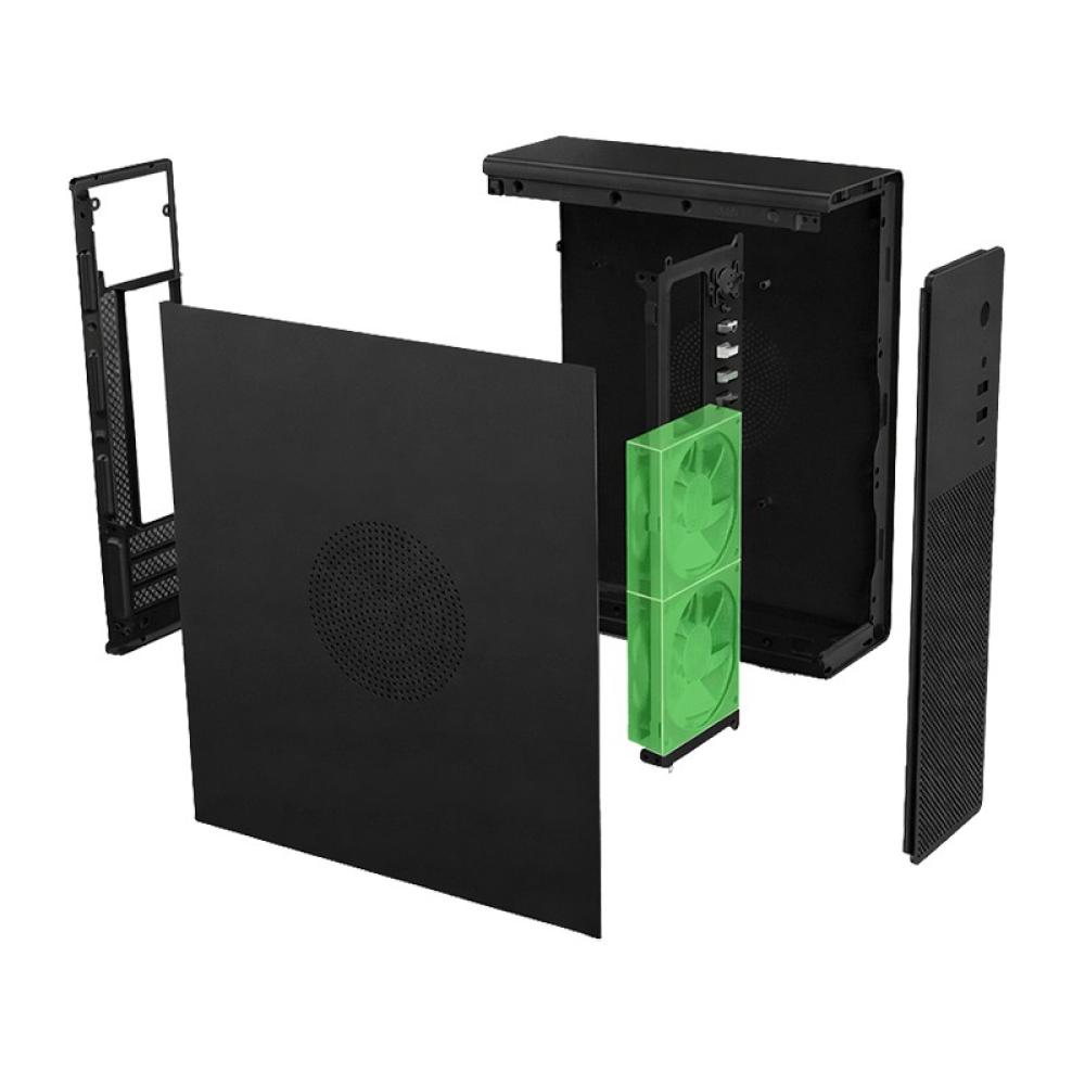 CoolBox - CAJA MATX SLIM T100 USB-C 3.2 GEN1 FULL METAL S/FTE + 1 VENT. 90MM