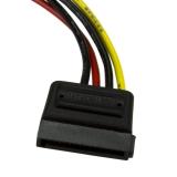 StarTech.com - Cable Adaptador de 15cm de Alimentación MOLEX LP4 4 Pines a SATA 15 Pines