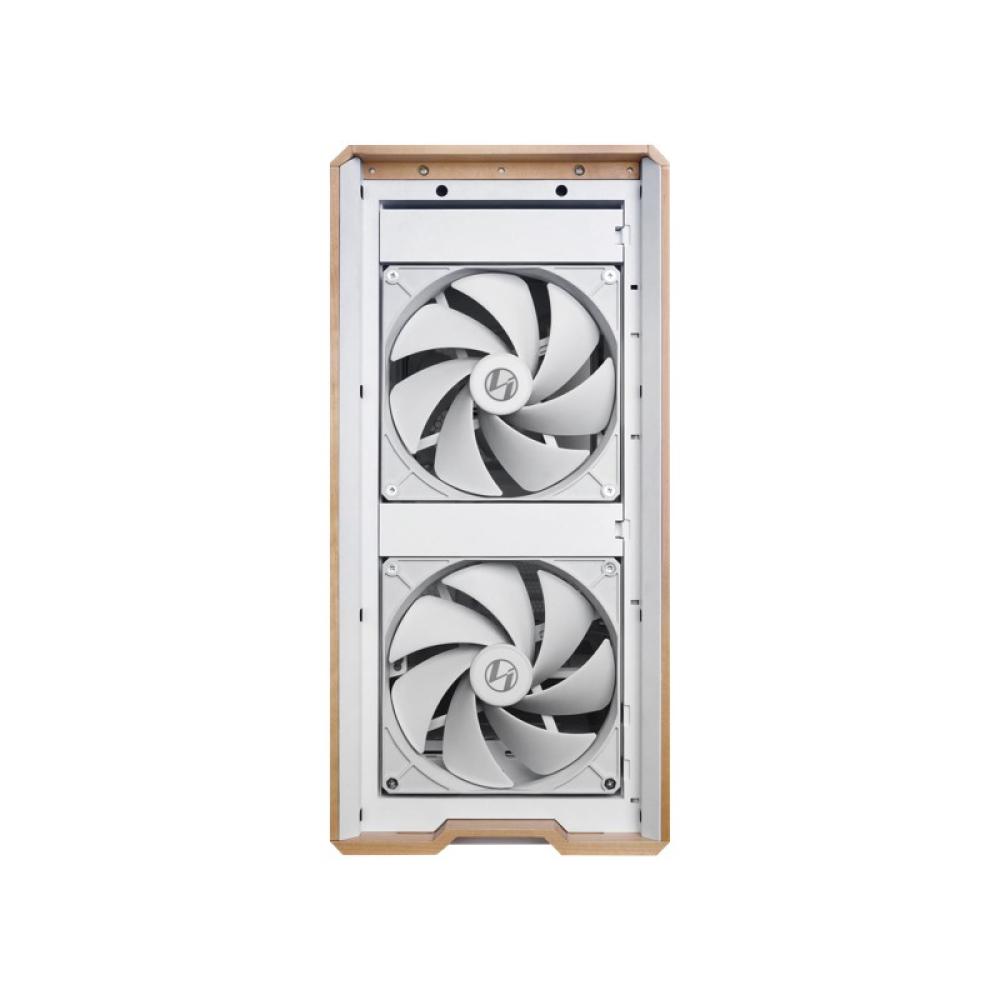 Lian Li - Lancool LAN217W carcasa de ordenador Midi Tower Blanco, Madera