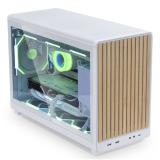 Lian Li - A3-mATX Micro Torre Blanco, Madera - G99.A3W-WDG.00