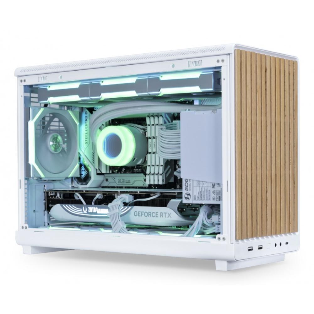 Lian Li - A3-mATX Micro Torre Blanco, Madera - G99.A3W-WDG.00