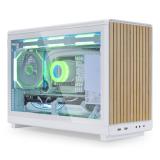 Lian Li - A3-mATX Micro Torre Blanco, Madera - G99.A3W-WDG.00