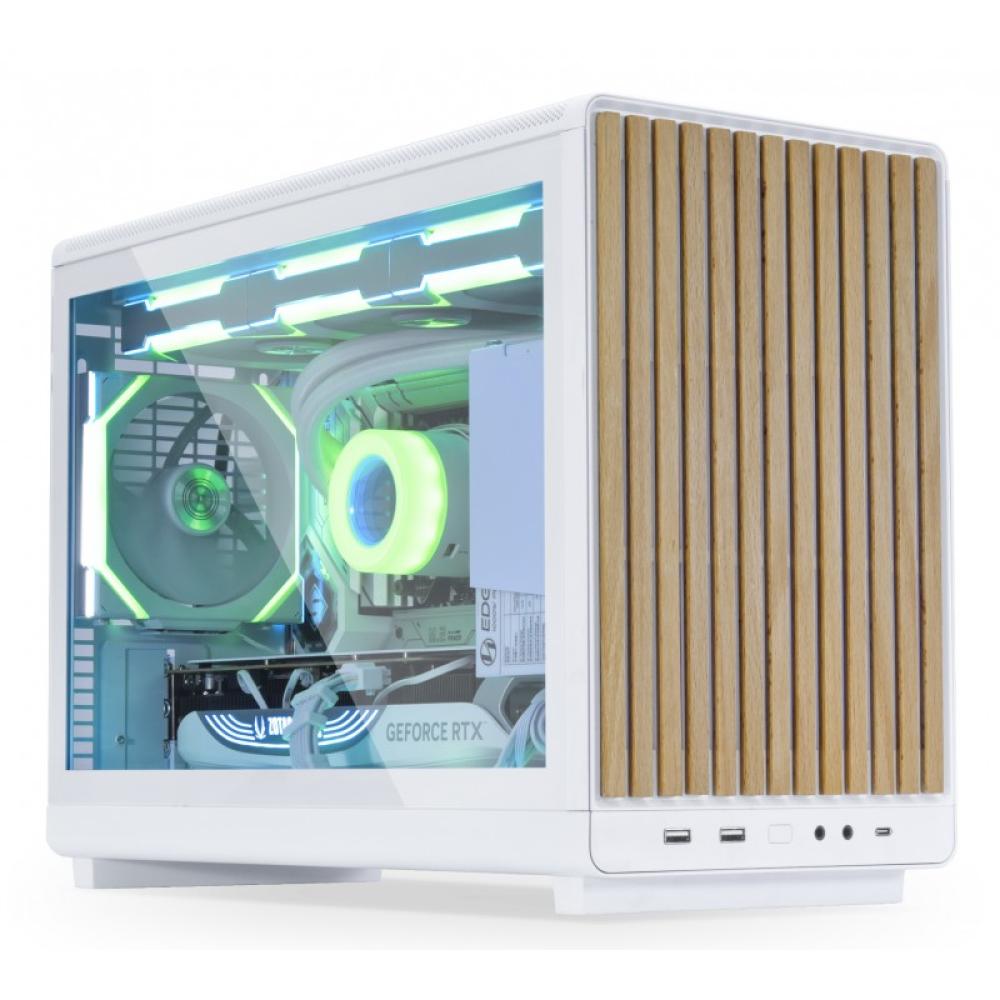 Lian Li - A3-mATX Micro Torre Blanco, Madera - G99.A3W-WDG.00