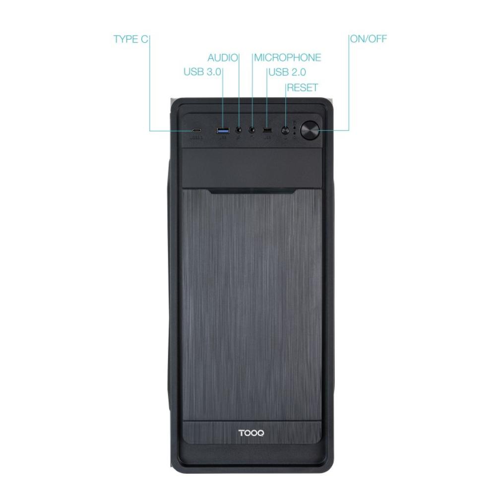 TooQ - Caja Semitorre ATX “PRISMA ULTRA” Negra