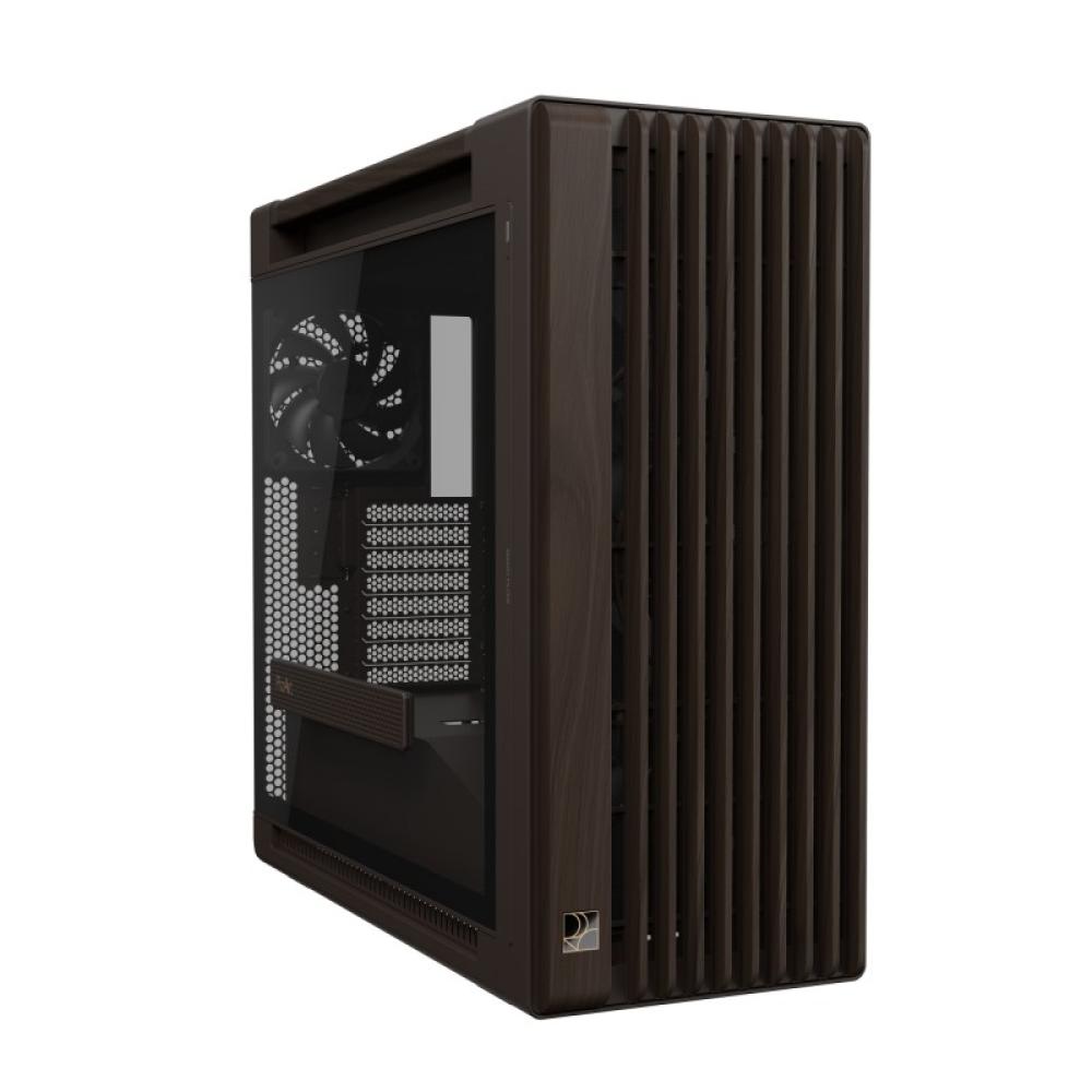 ASUS - ProArt PA602 Wood Edition Retro Brown - Tempered Glass Panel Midi Tower Marrón